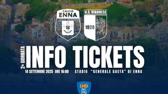 Enna - Vibonese: attiva la prevendita 
