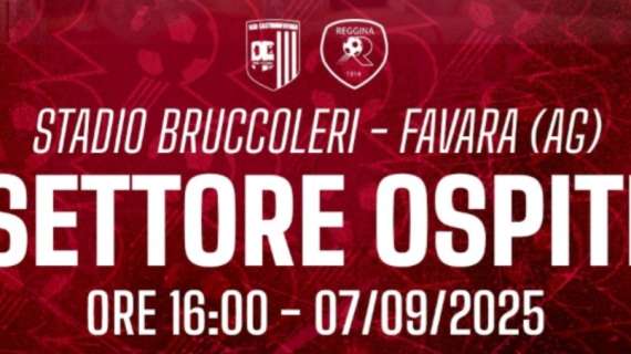 CastrumFavara - Reggina: al via la prevendita del settore ospiti