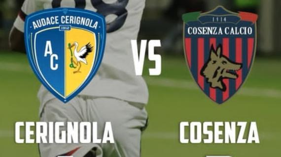 Colpo esterno del Cosenza:  2-1 al Cerignola e terza vittoria di fila