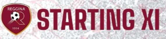 Reggina - Nissa: la formazione ufficiale degli amaranto