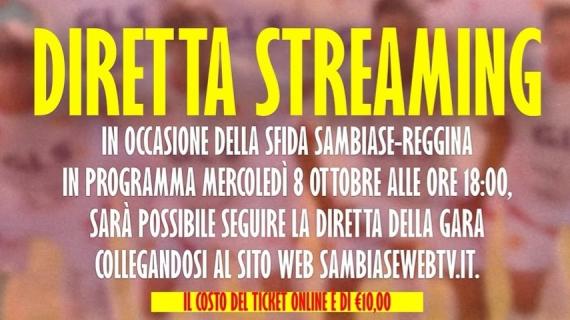 Coppa Italia Serie D: Sambiase - Reggina sarà visibile su sambiasewebtv.it