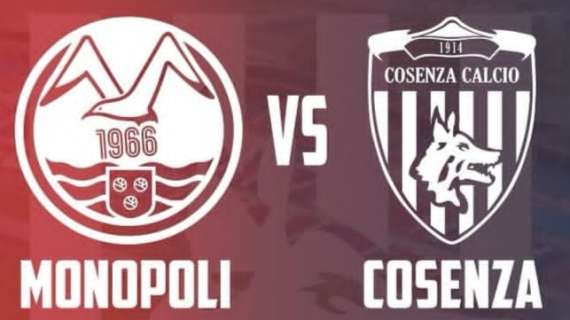 Pari all'esordio per il Cosenza: 2-2 a Monopoli