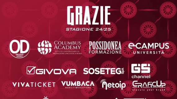 Reggina: il club amaranto ringrazia gli sponsor