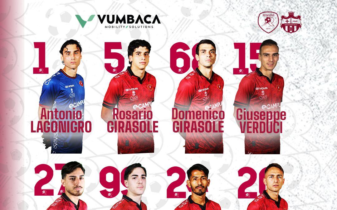 Reggina: la formazione ufficiale per il match contro la Sancataldese 