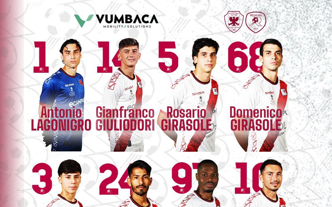 Reggina: la formazione ufficiale per il match contro la Nuova Igea Virtus