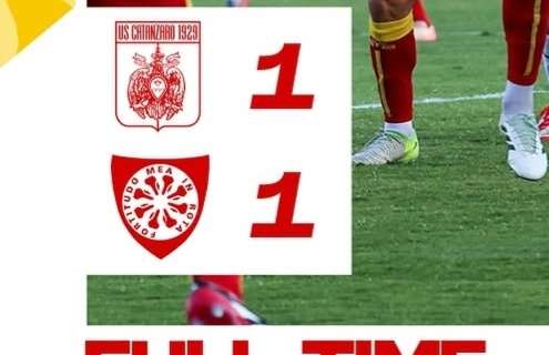 Catanzaro, altro pari per i giallorossi: 1-1 con la Carrarese