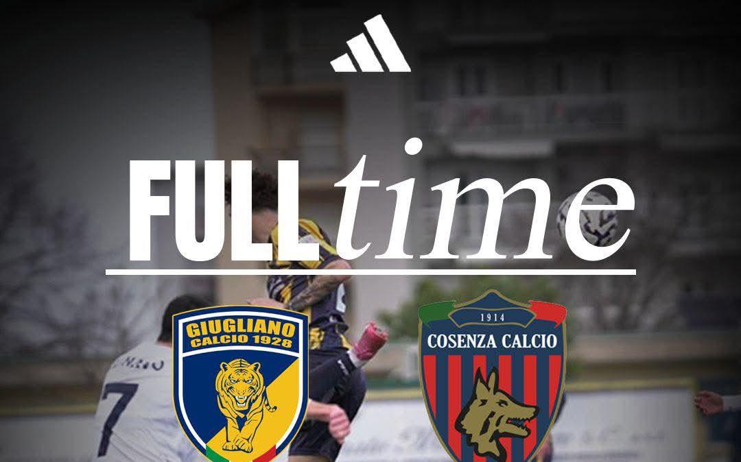 Tonfo Cosenza: il Giugliano vince 3-0, brutta sconfitta per i rossoblù 