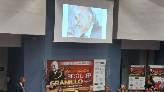 Terza Edizione Premio Oreste Granillo, in ricordo di un uomo e presidente straordinario