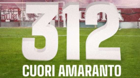 Campagna abbonamenti Reggina: 312 rinnovi nelle prime ore