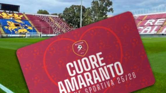 Reggina: info per il ritiro tessera stagione 25/26