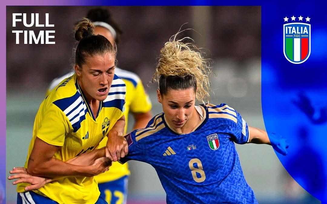 Italia femminile battuta 0-1 dalla Svezia al Granillo: decide Angeldahl