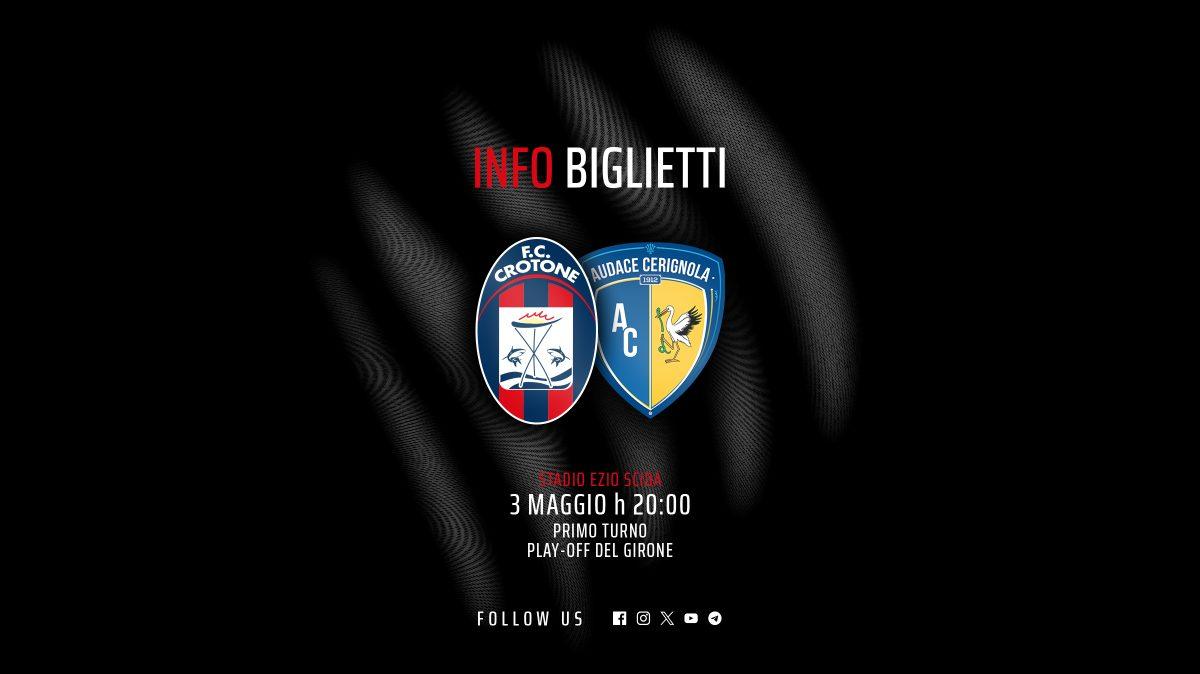 Crotone-Audace Cerignola: al via la prevendita per il match dei playoff 