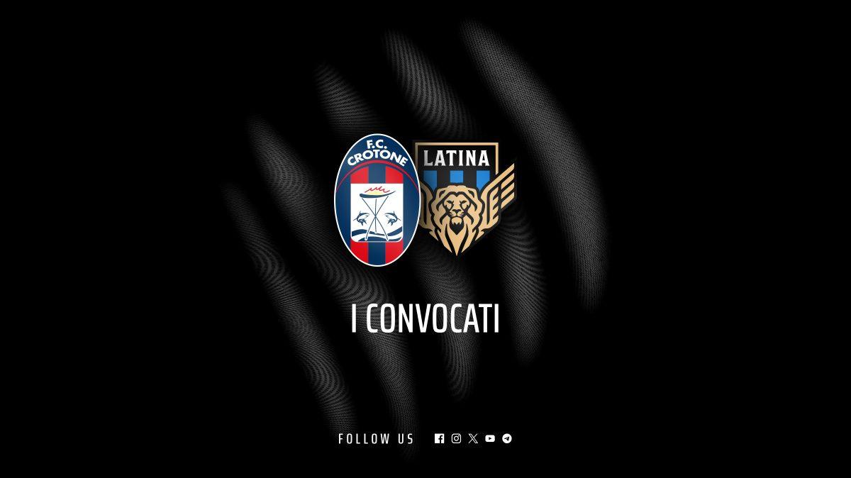 Crotone-Latina: i convocati di mister Longo