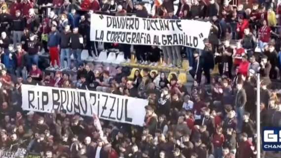 Omaggio dei tifosi reggini a Bruno Pizzul: un tributo che emoziona