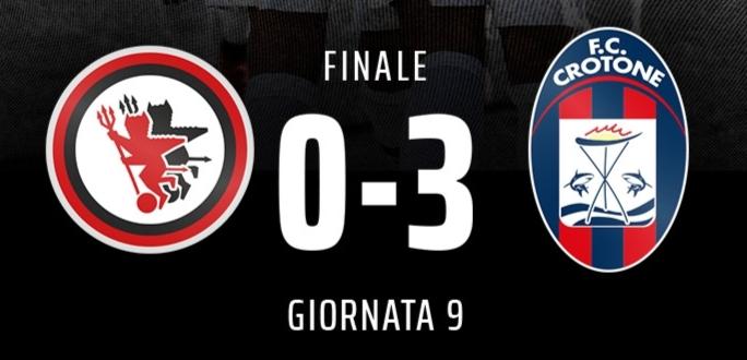 Crotone, colpo esterno a Foggia: 3-0 firmato Zunno, Berra e Murano