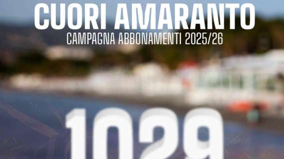 Campagna abbonamenti Reggina: raggiunta quota 1029