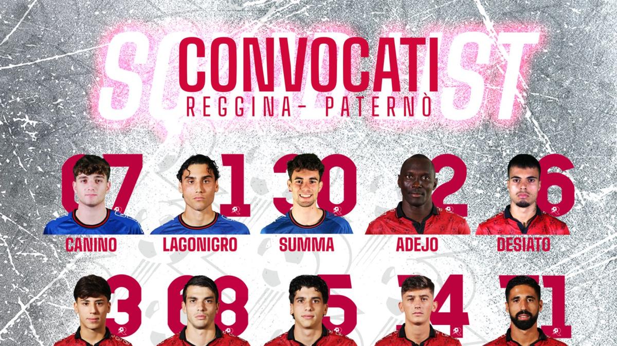 Reggina-Paternò: i convocati di mister Torrisi