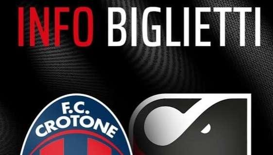 Crotone - Catania: info biglietti per la gara dello “Scida”