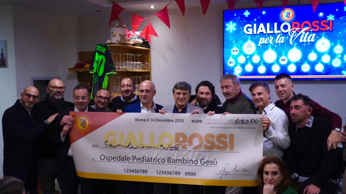 “GialloRossi per la vita”: sport e solidarietà a Roma, €6050 raccolti per la Terapia Intensiva Neonatale del Bambino Gesù 