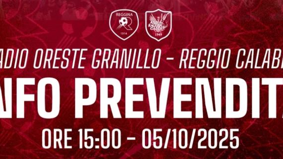 Reggina - Ragusa: al via la prevendita 