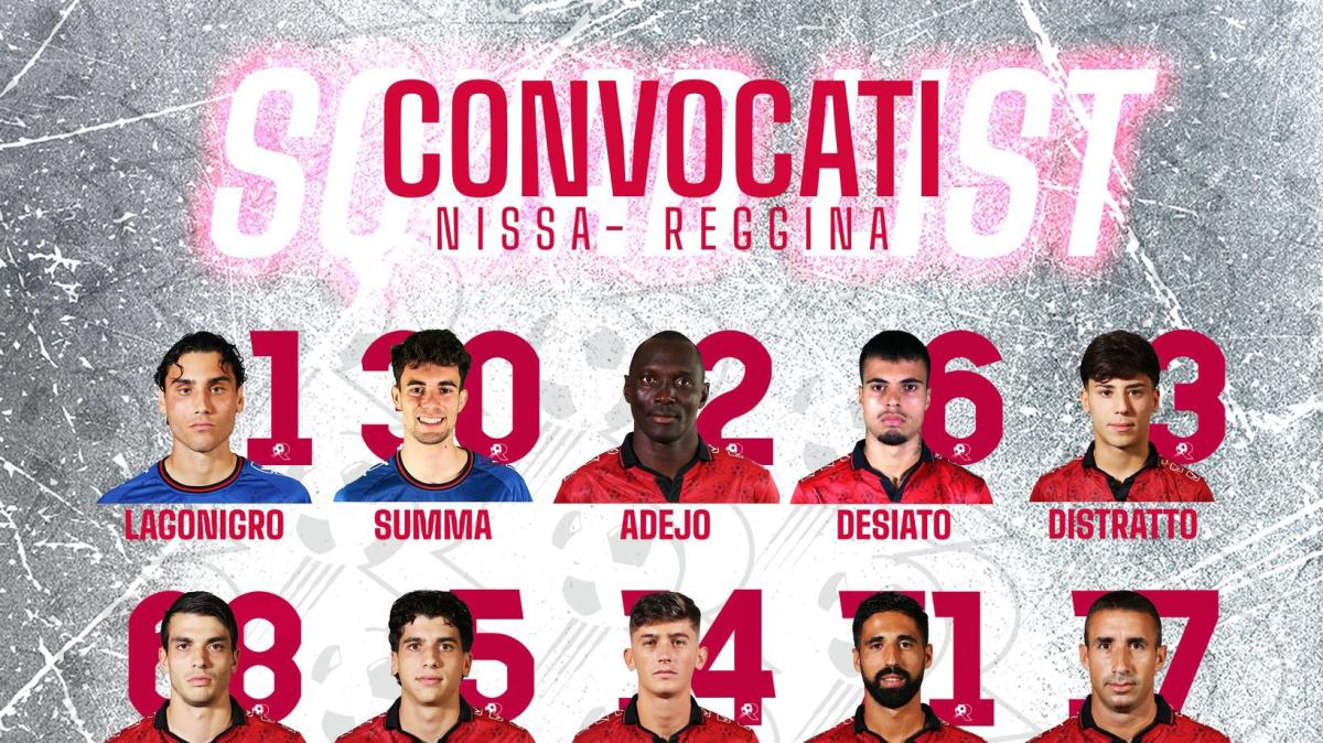 Nissa-Reggina: i convocati di mister Torrisi 