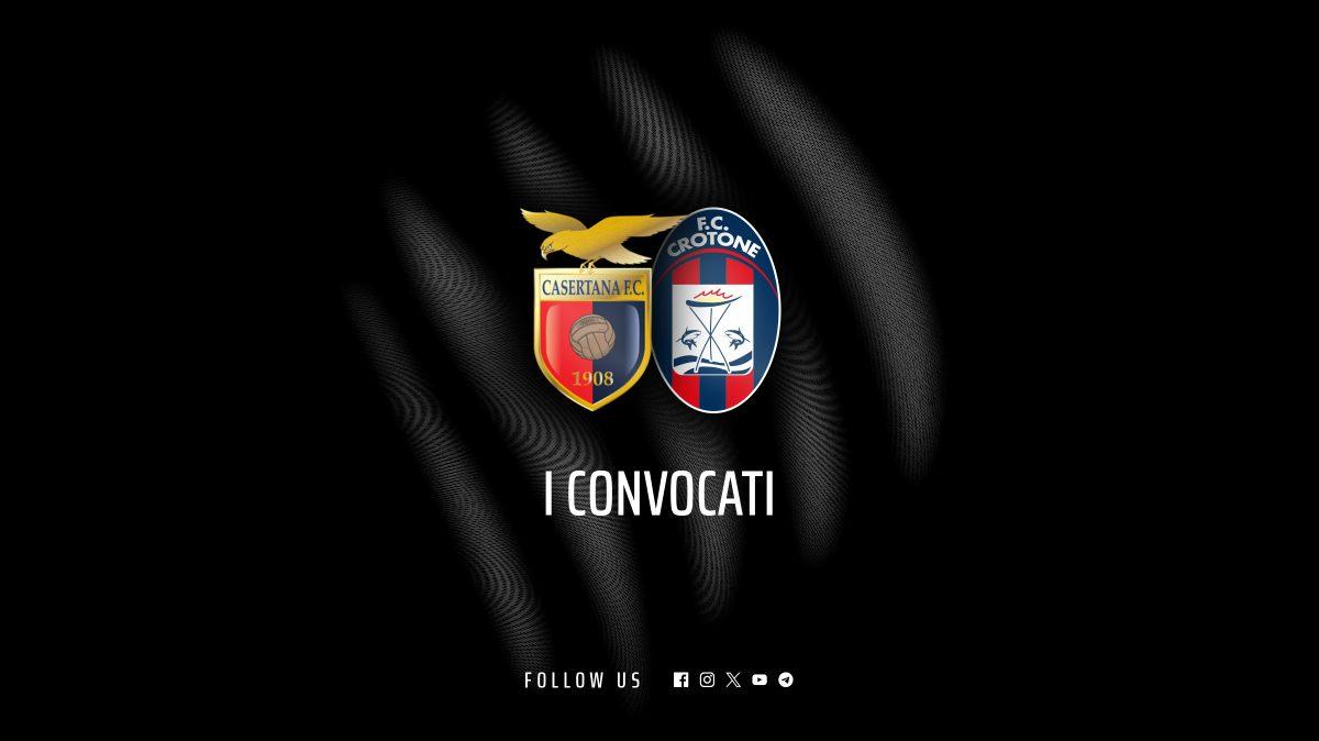 Casertana-Crotone: i convocati di mister Longo