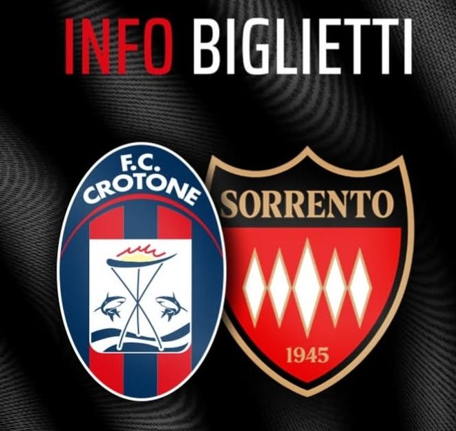 Crotone - Sorrento: info biglietti per il match dello “Scida”