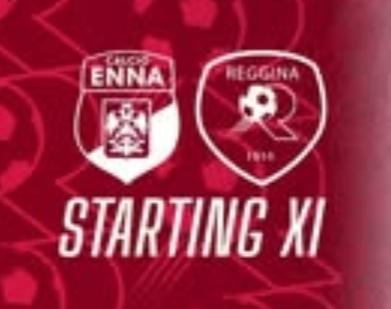 Reggina: la formazione ufficiale per il match contro l'Enna