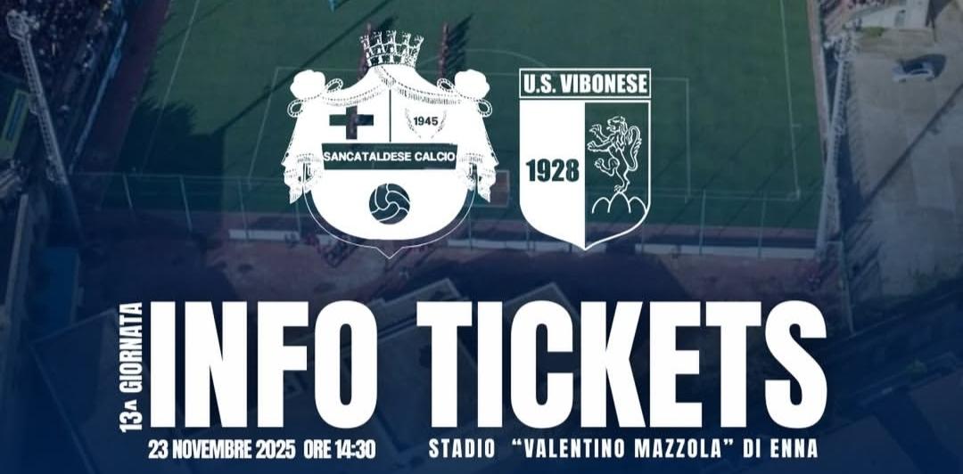 Sancataldese - Vibonese: info biglietti per il match del “Mazzola”