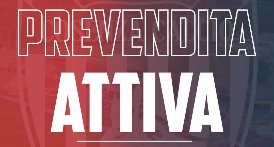 Sorrento - Cosenza: attiva la vendita dei biglietti per il settore ospiti 