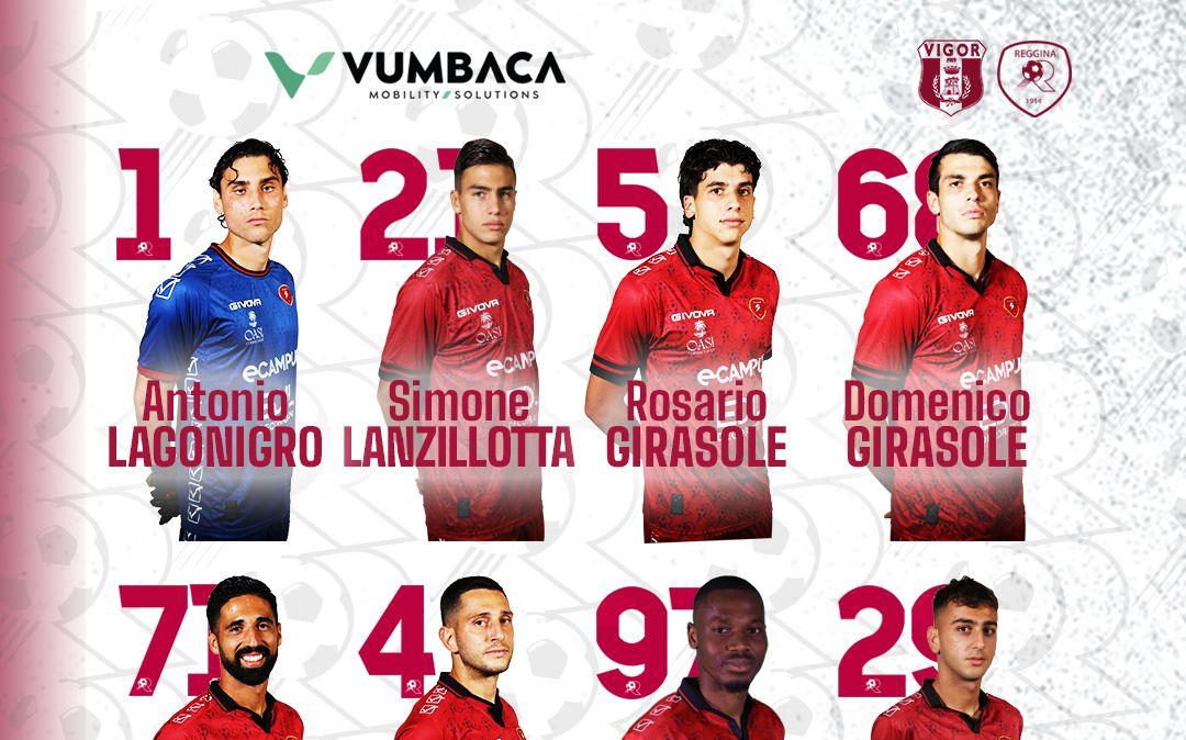 Reggina: la formazione ufficiale per il match contro la Vigor Lamezia 