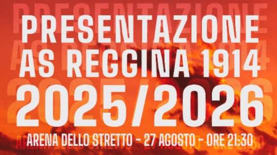 Reggina, mercoledì 27 agosto si terrà la presentazione ufficiale della squadra 