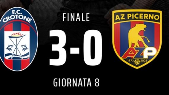 Il Crotone rialza la testa: 3-0 contro il Picerno