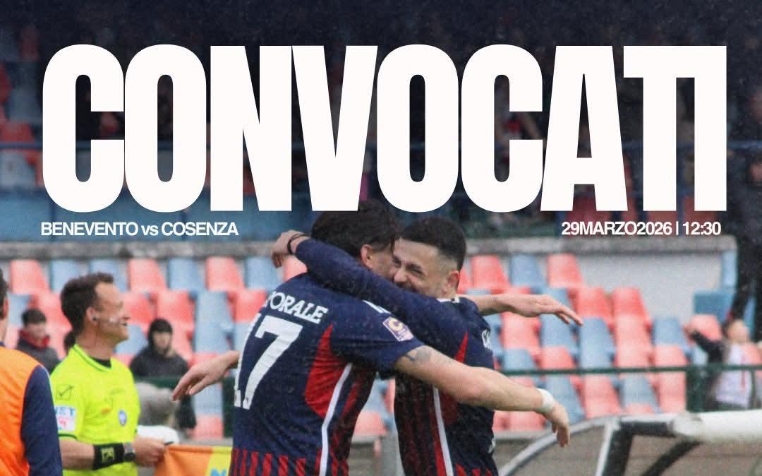 Benevento-Cosenza: i convocati di Buscè