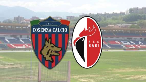 COSENZA-BARI: LE PROBABILI FORMAZIONI