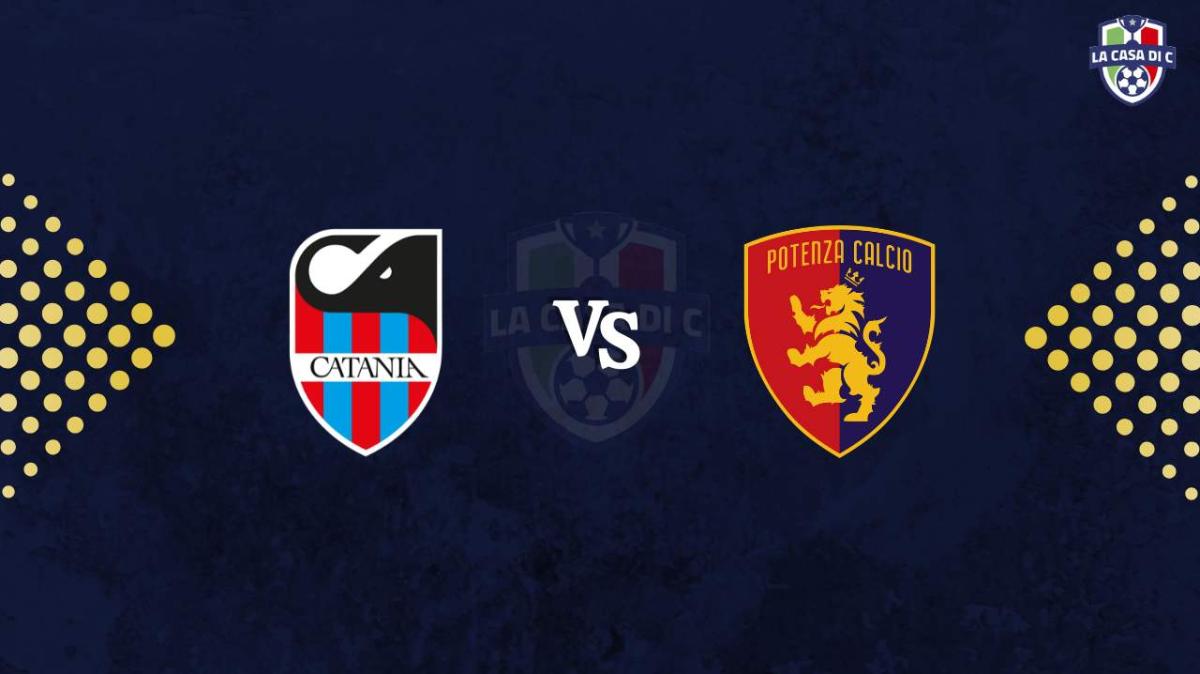 Catania-Potenza: la diretta testuale, formazioni e tabellino