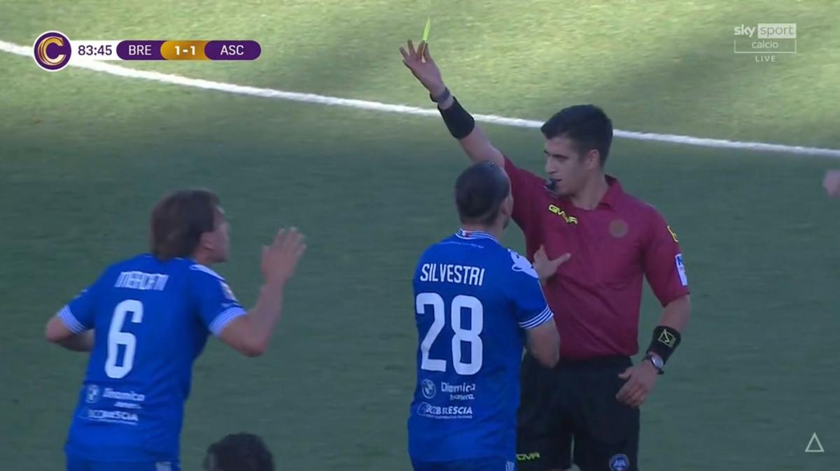 Union Brescia-Ascoli, ammonizione pesante per Mercati: salterà il ritorno