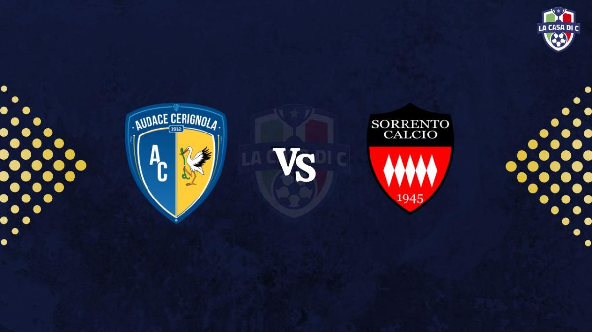Audace Cerignola-Sorrento 3-2: il tabellino 