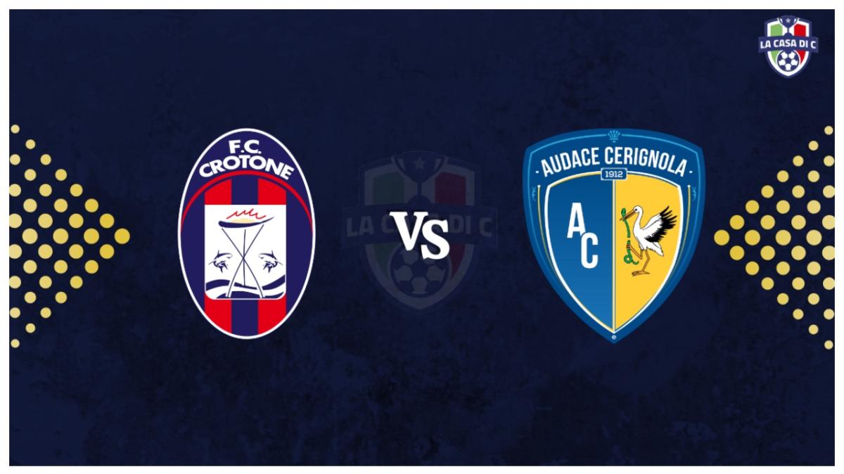 Crotone-Audace Cerignola 3-1: il tabellino