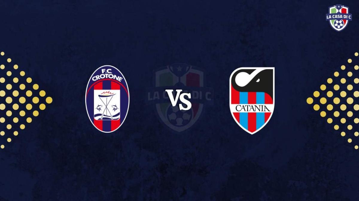 Crotone-Catania: diretta live testuale, formazioni e tabellino