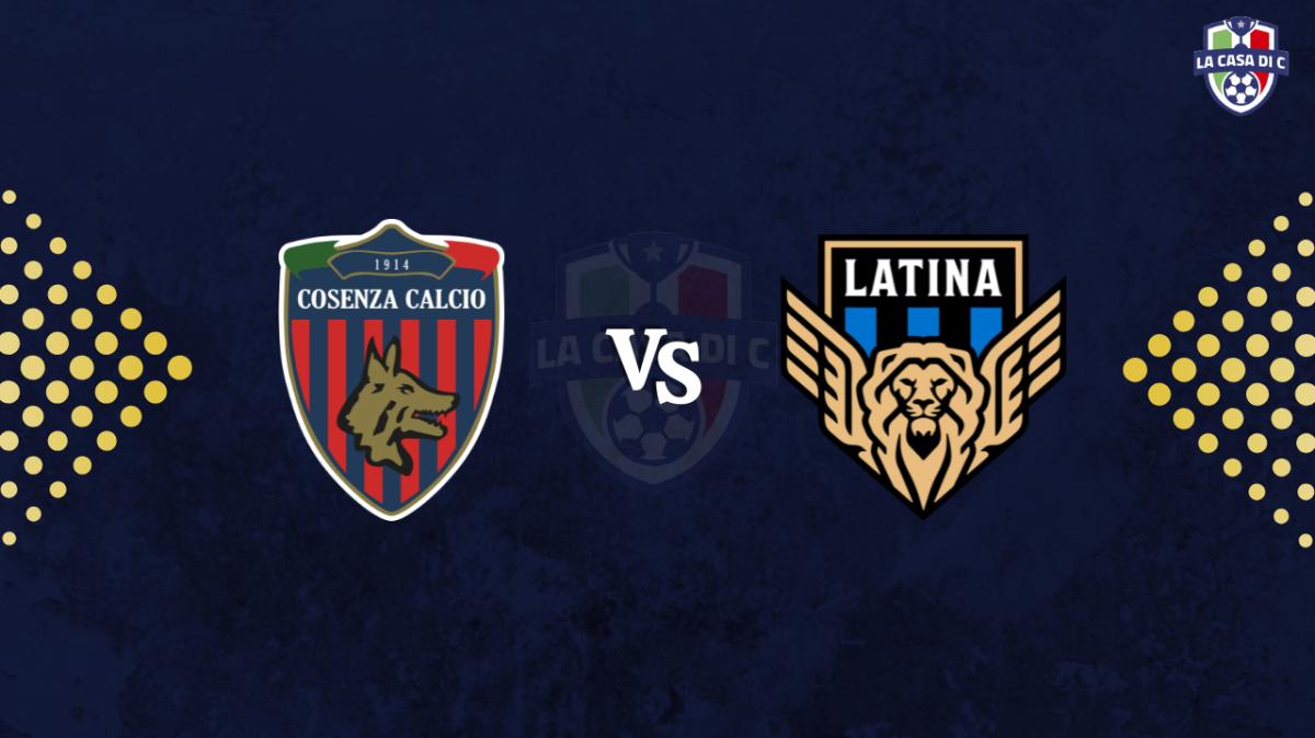 Cosenza-Latina: diretta live testuale, formazioni e tabellino