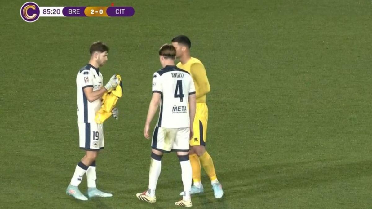 Cittadella, espulso Maniero: in porta ci va il centrocampista D'Alessio