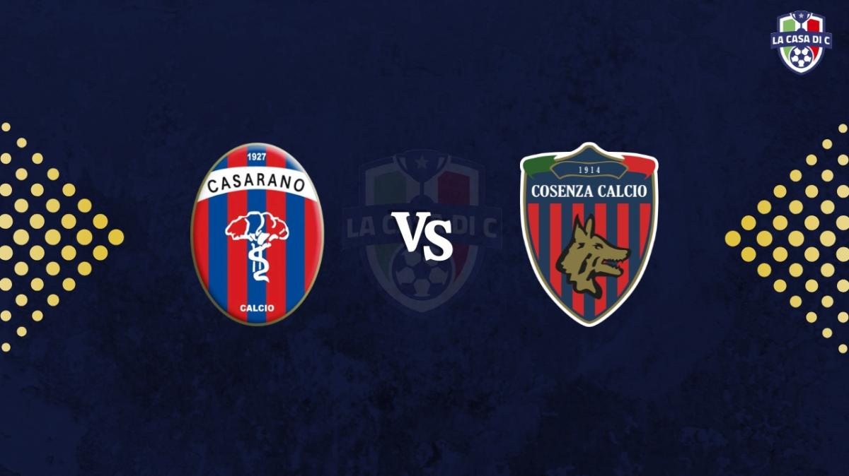 Casarano-Cosenza 2-1: il tabellino