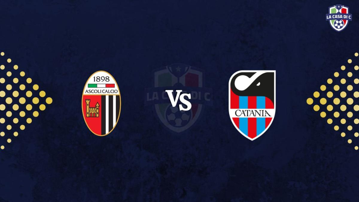 Ascoli-Catania, diretta live testuale, formazioni e tabellino