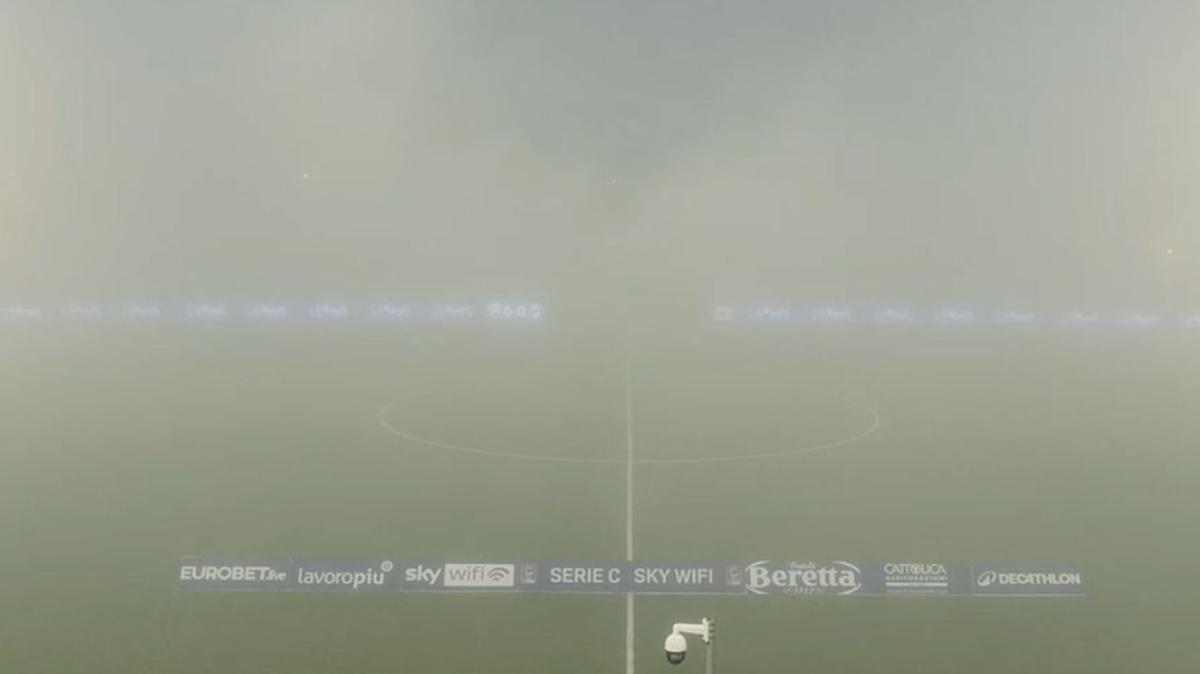 Pianese-Lecco, tempesta al Comunale: gara posticipata di 10'