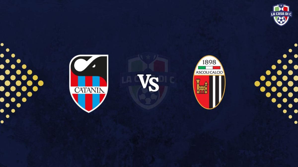 Catania-Ascoli: diretta live testuale, formazioni e tabellino