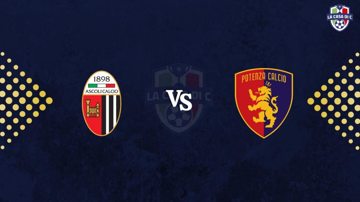 Ascoli-Potenza: diretta live testuale, formazioni e tabellino