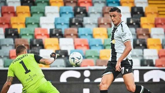 Lorenzo Lucca subito in gol all'esordio con l'Udinese