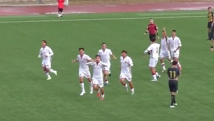 L'esultanza del Bari U17