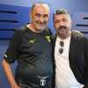 Lazio, il ct Gattuso in visita a Formello da Sarri: "Ha assistito anche all'allenamento"